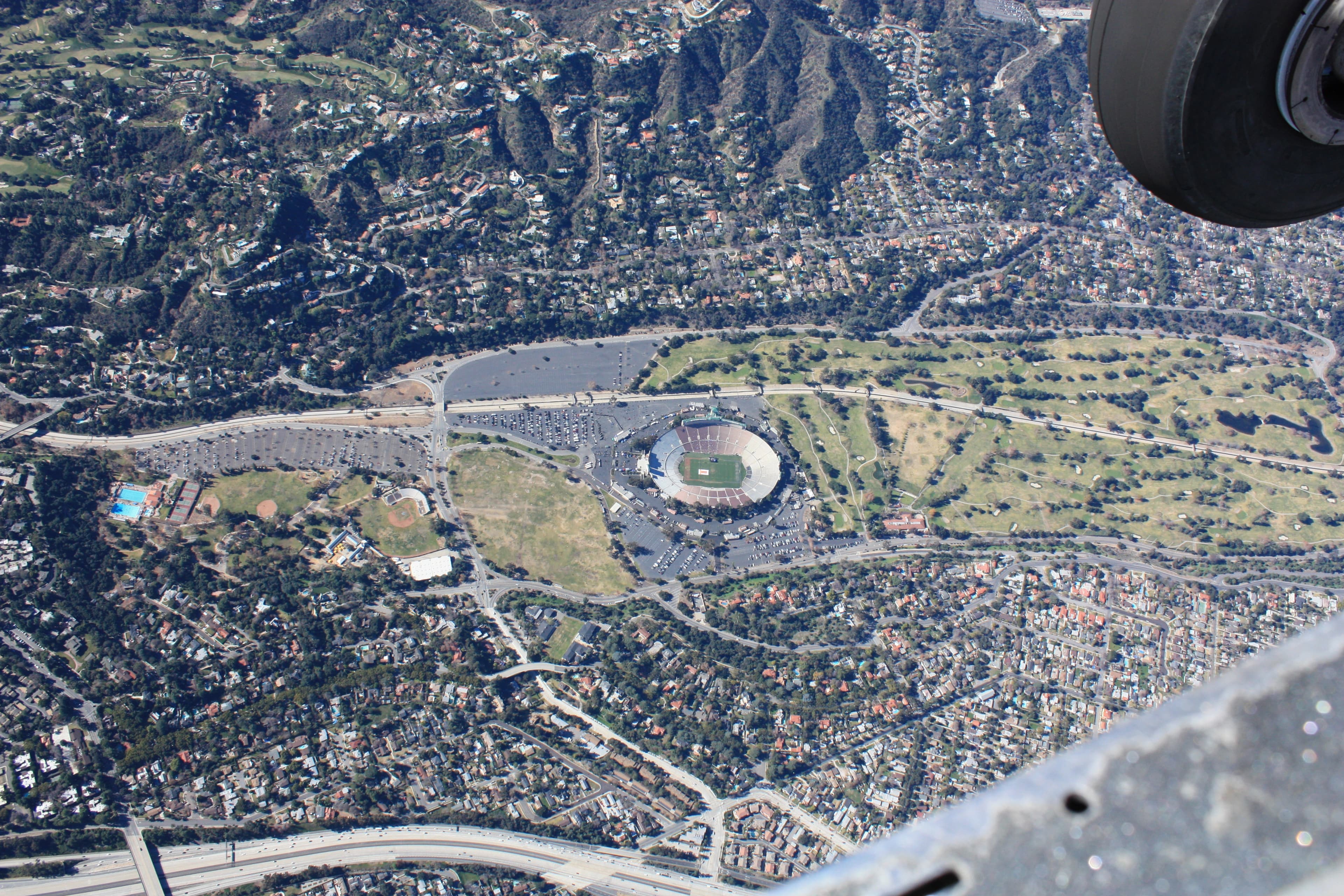 Stadium aerial with aircraft wheel — Pro Rating certification