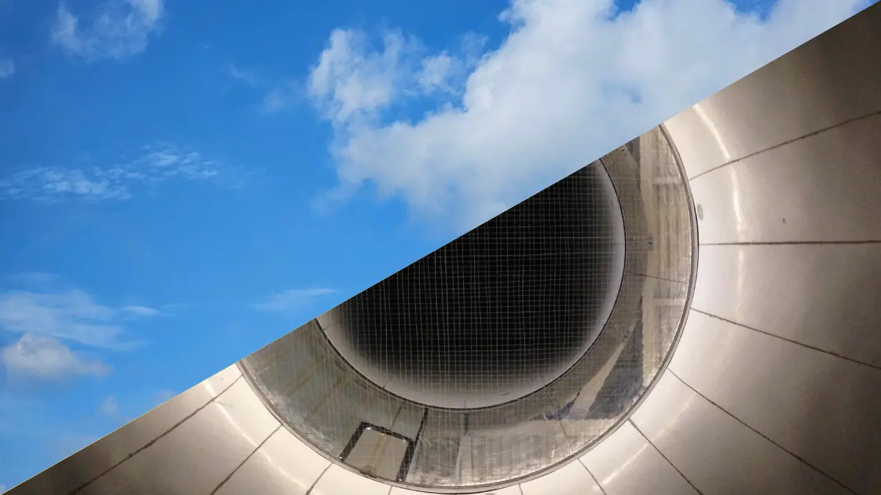 SkyVenture Arizona wind tunnel against blue sky